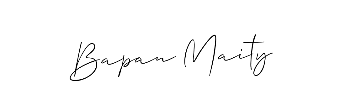 How to Draw Bapan Maity signature style? Allison_Script is a latest design signature styles for name Bapan Maity. Bapan Maity signature style 2 images and pictures png