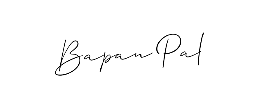 Use a signature maker to create a handwritten signature online. With this signature software, you can design (Allison_Script) your own signature for name Bapan Pal. Bapan Pal signature style 2 images and pictures png