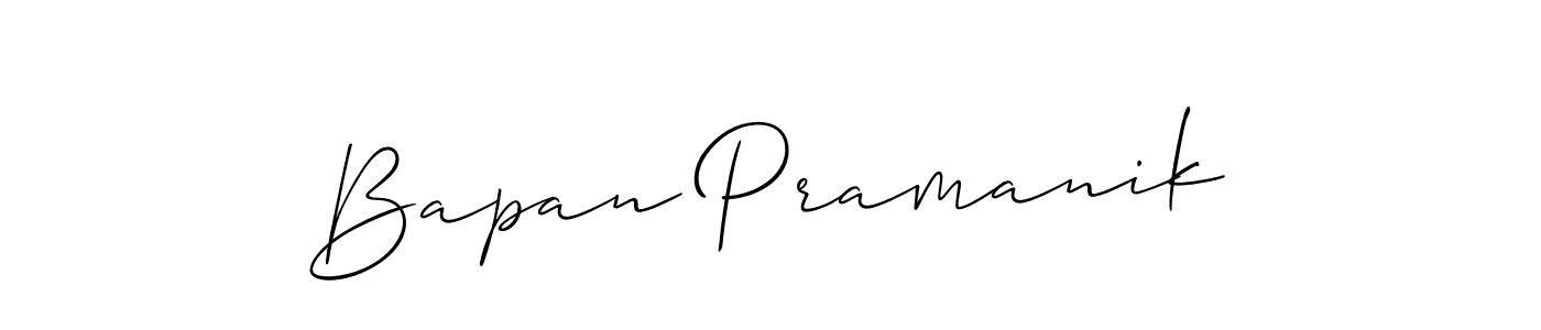 if you are searching for the best signature style for your name Bapan Pramanik. so please give up your signature search. here we have designed multiple signature styles  using Allison_Script. Bapan Pramanik signature style 2 images and pictures png