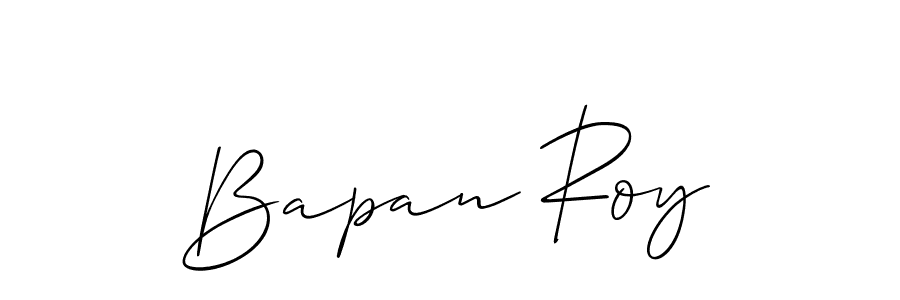 It looks lik you need a new signature style for name Bapan Roy. Design unique handwritten (Allison_Script) signature with our free signature maker in just a few clicks. Bapan Roy signature style 2 images and pictures png