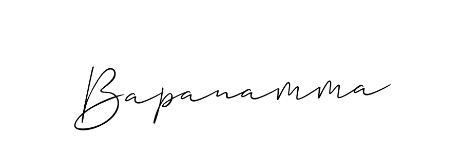 The best way (Allison_Script) to make a short signature is to pick only two or three words in your name. The name Bapanamma include a total of six letters. For converting this name. Bapanamma signature style 2 images and pictures png