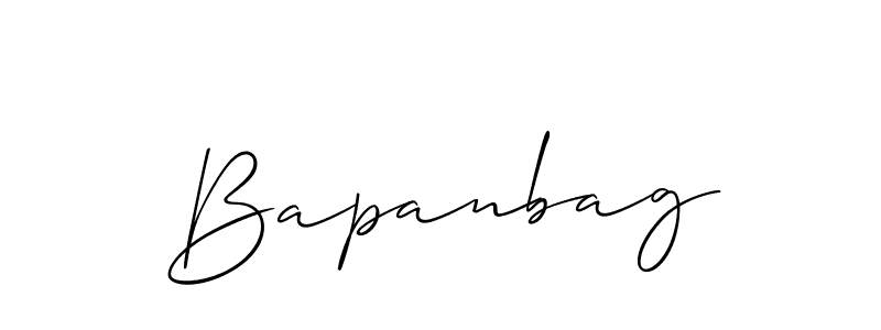 Also we have Bapanbag name is the best signature style. Create professional handwritten signature collection using Allison_Script autograph style. Bapanbag signature style 2 images and pictures png