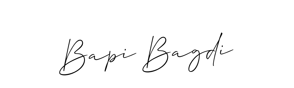 Design your own signature with our free online signature maker. With this signature software, you can create a handwritten (Allison_Script) signature for name Bapi Bagdi. Bapi Bagdi signature style 2 images and pictures png