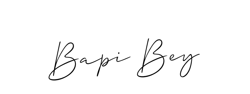 Allison_Script is a professional signature style that is perfect for those who want to add a touch of class to their signature. It is also a great choice for those who want to make their signature more unique. Get Bapi Bey name to fancy signature for free. Bapi Bey signature style 2 images and pictures png