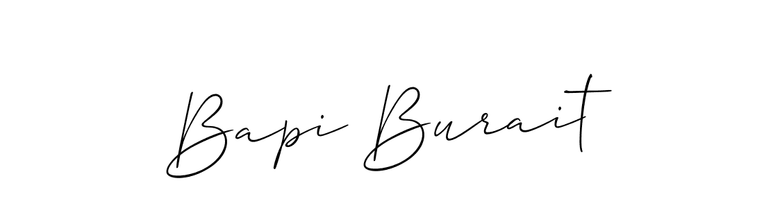 Make a beautiful signature design for name Bapi Burait. With this signature (Allison_Script) style, you can create a handwritten signature for free. Bapi Burait signature style 2 images and pictures png