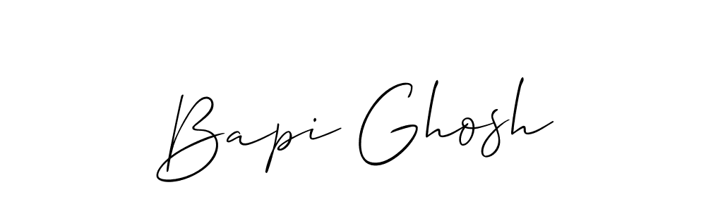 Use a signature maker to create a handwritten signature online. With this signature software, you can design (Allison_Script) your own signature for name Bapi Ghosh. Bapi Ghosh signature style 2 images and pictures png
