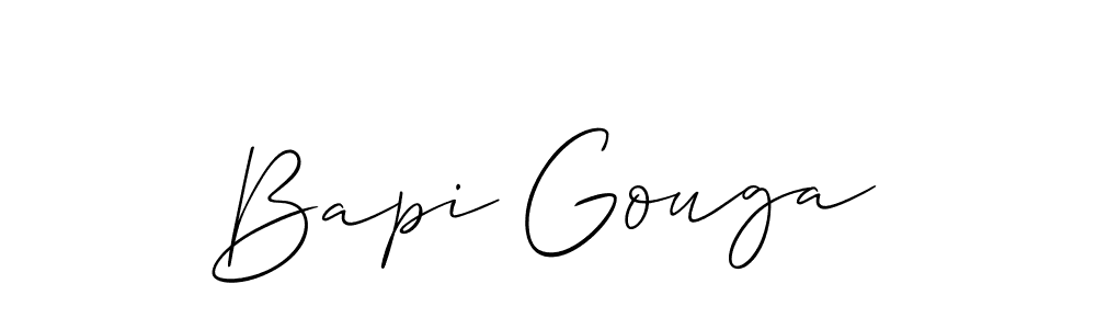 Also we have Bapi Gouga name is the best signature style. Create professional handwritten signature collection using Allison_Script autograph style. Bapi Gouga signature style 2 images and pictures png