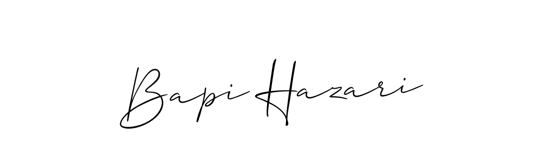 How to Draw Bapi Hazari signature style? Allison_Script is a latest design signature styles for name Bapi Hazari. Bapi Hazari signature style 2 images and pictures png