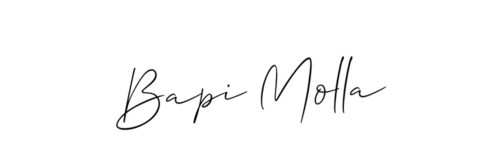 You can use this online signature creator to create a handwritten signature for the name Bapi Molla. This is the best online autograph maker. Bapi Molla signature style 2 images and pictures png