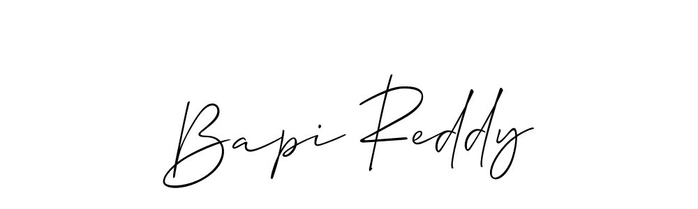Create a beautiful signature design for name Bapi Reddy. With this signature (Allison_Script) fonts, you can make a handwritten signature for free. Bapi Reddy signature style 2 images and pictures png