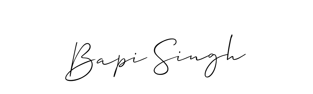 Use a signature maker to create a handwritten signature online. With this signature software, you can design (Allison_Script) your own signature for name Bapi Singh. Bapi Singh signature style 2 images and pictures png