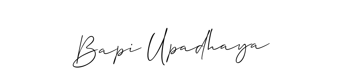How to Draw Bapi Upadhaya signature style? Allison_Script is a latest design signature styles for name Bapi Upadhaya. Bapi Upadhaya signature style 2 images and pictures png