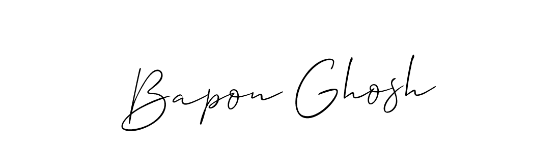 It looks lik you need a new signature style for name Bapon Ghosh. Design unique handwritten (Allison_Script) signature with our free signature maker in just a few clicks. Bapon Ghosh signature style 2 images and pictures png
