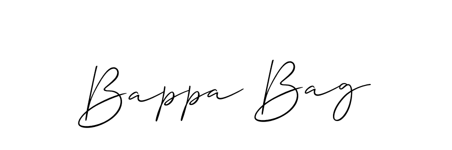 How to Draw Bappa Bag signature style? Allison_Script is a latest design signature styles for name Bappa Bag. Bappa Bag signature style 2 images and pictures png