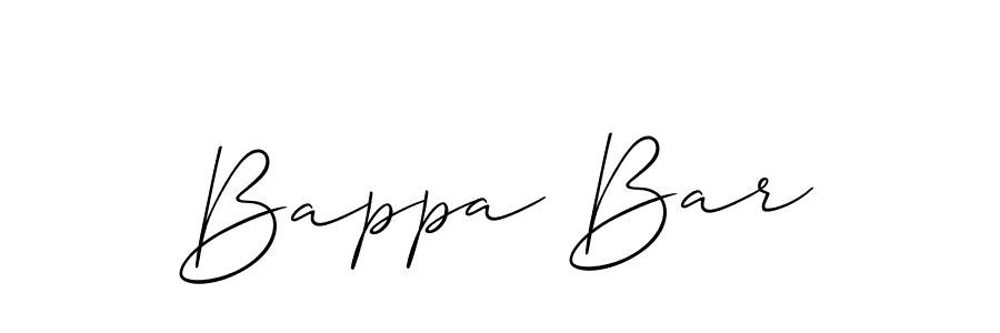 How to Draw Bappa Bar signature style? Allison_Script is a latest design signature styles for name Bappa Bar. Bappa Bar signature style 2 images and pictures png