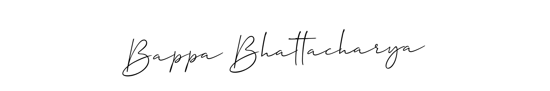 Bappa Bhattacharya stylish signature style. Best Handwritten Sign (Allison_Script) for my name. Handwritten Signature Collection Ideas for my name Bappa Bhattacharya. Bappa Bhattacharya signature style 2 images and pictures png