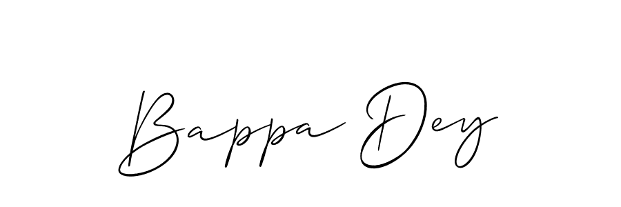 Create a beautiful signature design for name Bappa Dey. With this signature (Allison_Script) fonts, you can make a handwritten signature for free. Bappa Dey signature style 2 images and pictures png