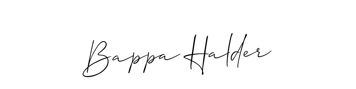 Also we have Bappa Halder name is the best signature style. Create professional handwritten signature collection using Allison_Script autograph style. Bappa Halder signature style 2 images and pictures png