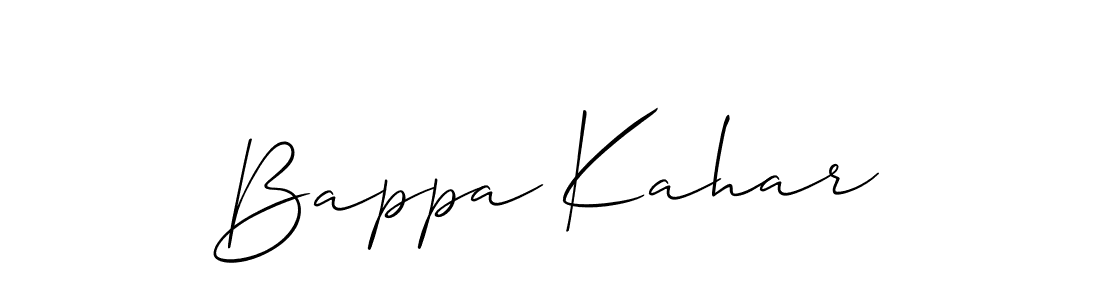 How to make Bappa Kahar name signature. Use Allison_Script style for creating short signs online. This is the latest handwritten sign. Bappa Kahar signature style 2 images and pictures png