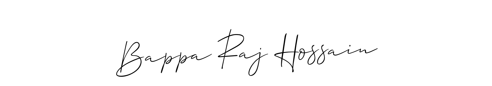 Similarly Allison_Script is the best handwritten signature design. Signature creator online .You can use it as an online autograph creator for name Bappa Raj Hossain. Bappa Raj Hossain signature style 2 images and pictures png