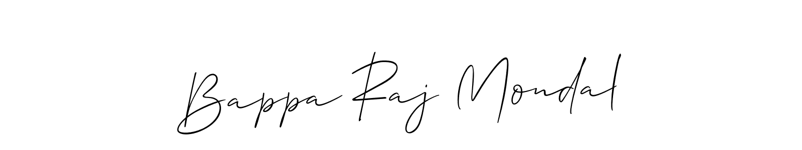 Similarly Allison_Script is the best handwritten signature design. Signature creator online .You can use it as an online autograph creator for name Bappa Raj Mondal. Bappa Raj Mondal signature style 2 images and pictures png