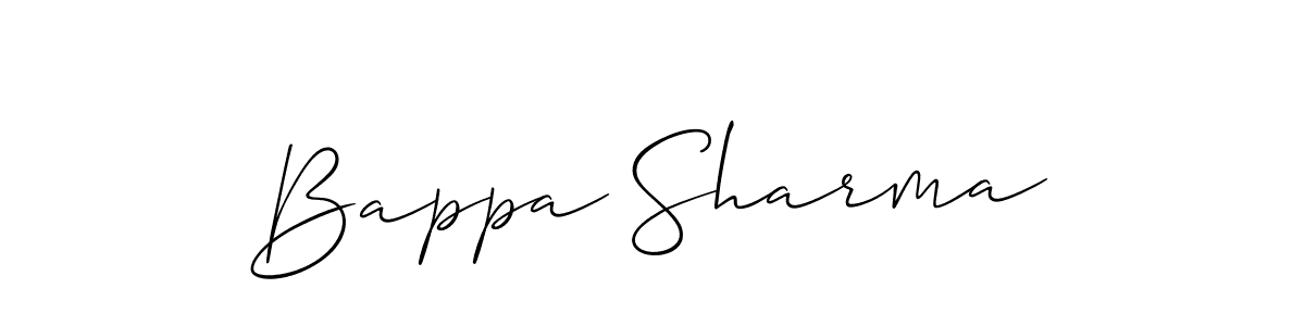 Also we have Bappa Sharma name is the best signature style. Create professional handwritten signature collection using Allison_Script autograph style. Bappa Sharma signature style 2 images and pictures png