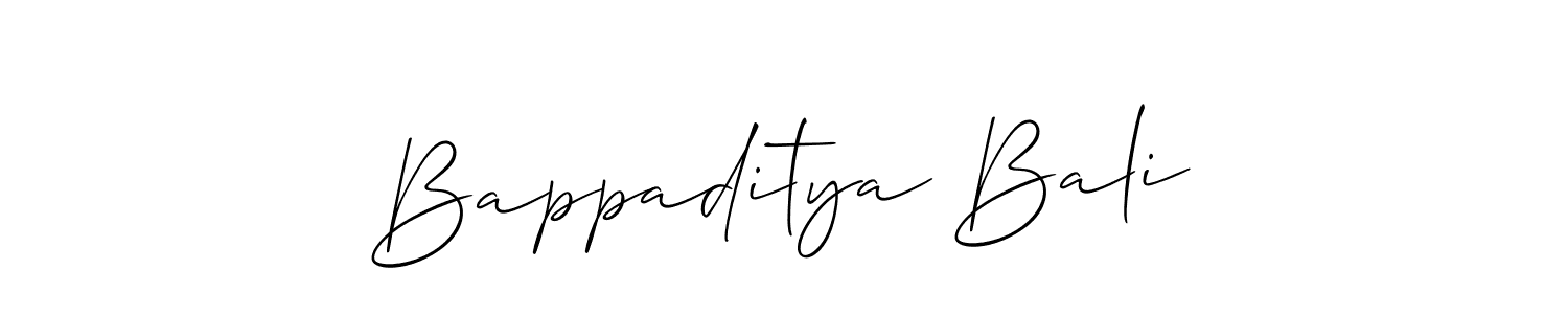 Also You can easily find your signature by using the search form. We will create Bappaditya Bali name handwritten signature images for you free of cost using Allison_Script sign style. Bappaditya Bali signature style 2 images and pictures png