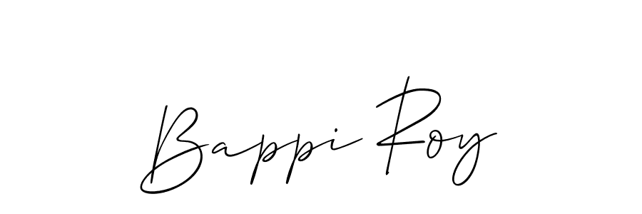 How to make Bappi Roy signature? Allison_Script is a professional autograph style. Create handwritten signature for Bappi Roy name. Bappi Roy signature style 2 images and pictures png