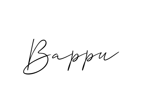 How to make Bappu signature? Allison_Script is a professional autograph style. Create handwritten signature for Bappu name. Bappu signature style 2 images and pictures png
