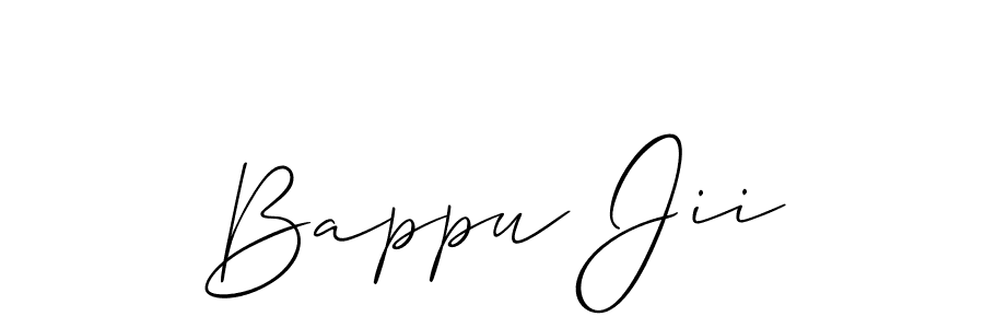 Similarly Allison_Script is the best handwritten signature design. Signature creator online .You can use it as an online autograph creator for name Bappu Jii. Bappu Jii signature style 2 images and pictures png