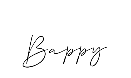 You should practise on your own different ways (Allison_Script) to write your name (Bappy) in signature. don't let someone else do it for you. Bappy signature style 2 images and pictures png