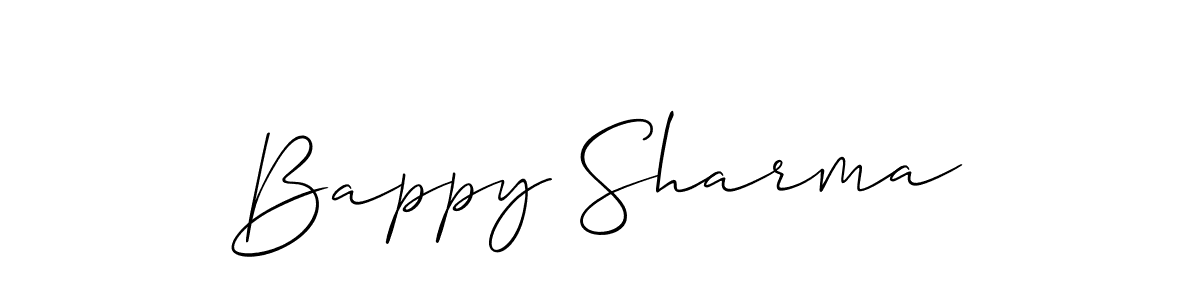 How to Draw Bappy Sharma signature style? Allison_Script is a latest design signature styles for name Bappy Sharma. Bappy Sharma signature style 2 images and pictures png