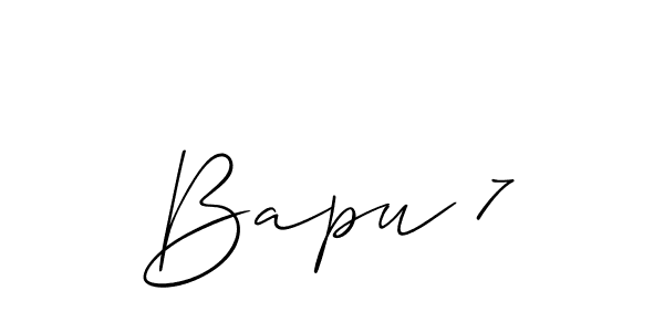 Once you've used our free online signature maker to create your best signature Allison_Script style, it's time to enjoy all of the benefits that Bapu 7 name signing documents. Bapu 7 signature style 2 images and pictures png