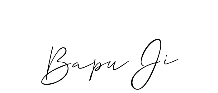 Allison_Script is a professional signature style that is perfect for those who want to add a touch of class to their signature. It is also a great choice for those who want to make their signature more unique. Get Bapu Ji name to fancy signature for free. Bapu Ji signature style 2 images and pictures png