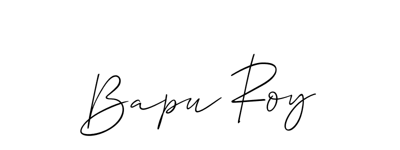 Create a beautiful signature design for name Bapu Roy. With this signature (Allison_Script) fonts, you can make a handwritten signature for free. Bapu Roy signature style 2 images and pictures png