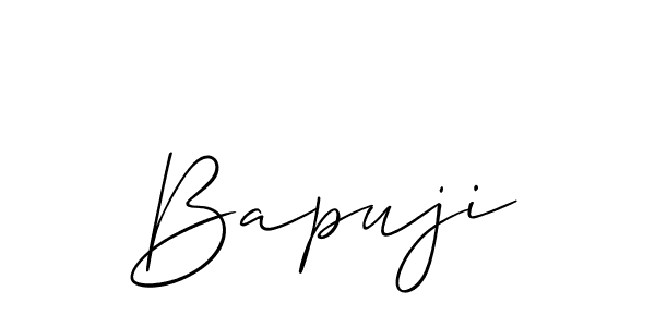 The best way (Allison_Script) to make a short signature is to pick only two or three words in your name. The name Bapuji include a total of six letters. For converting this name. Bapuji signature style 2 images and pictures png