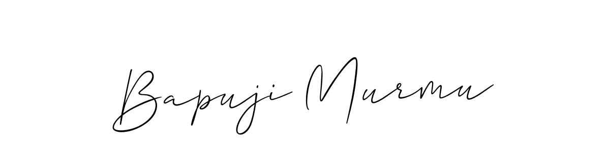 Design your own signature with our free online signature maker. With this signature software, you can create a handwritten (Allison_Script) signature for name Bapuji Murmu. Bapuji Murmu signature style 2 images and pictures png