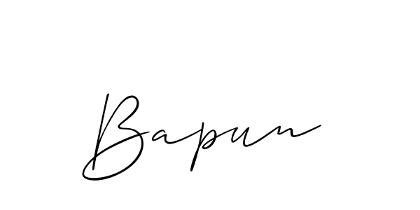 How to make Bapun  signature? Allison_Script is a professional autograph style. Create handwritten signature for Bapun  name. Bapun  signature style 2 images and pictures png