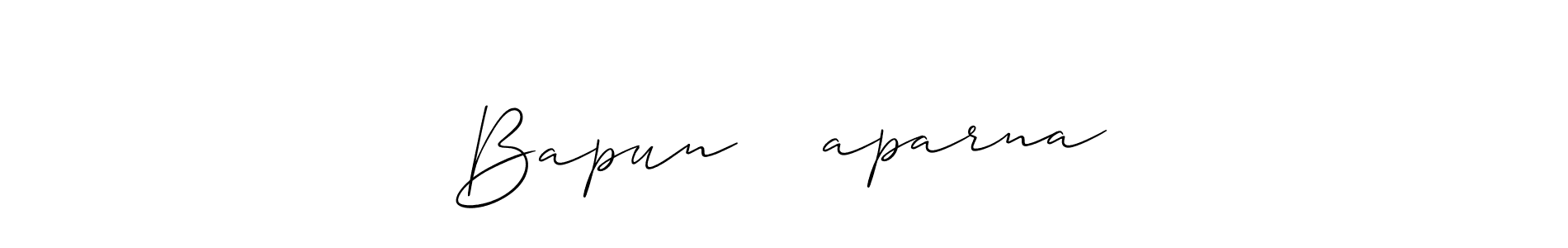 Once you've used our free online signature maker to create your best signature Allison_Script style, it's time to enjoy all of the benefits that Bapun  ♥️aparna name signing documents. Bapun  ♥️aparna signature style 2 images and pictures png