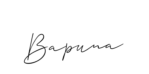 Make a beautiful signature design for name Bapuna. Use this online signature maker to create a handwritten signature for free. Bapuna signature style 2 images and pictures png