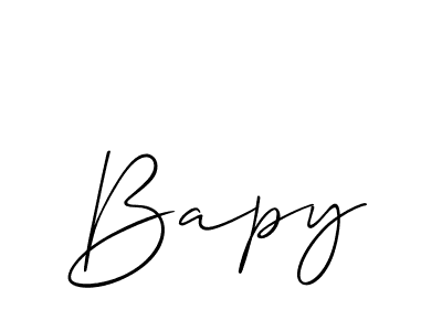 Similarly Allison_Script is the best handwritten signature design. Signature creator online .You can use it as an online autograph creator for name Bapy. Bapy signature style 2 images and pictures png