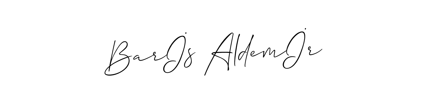 Make a beautiful signature design for name Barİs Aldemİr. With this signature (Allison_Script) style, you can create a handwritten signature for free. Barİs Aldemİr signature style 2 images and pictures png