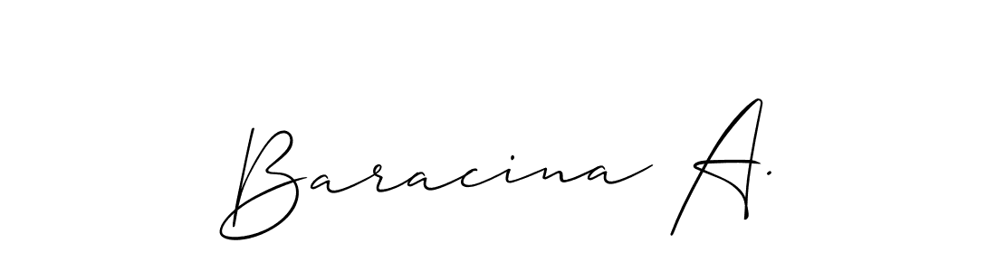 See photos of Baracina A. official signature by Spectra . Check more albums & portfolios. Read reviews & check more about Allison_Script font. Baracina A. signature style 2 images and pictures png