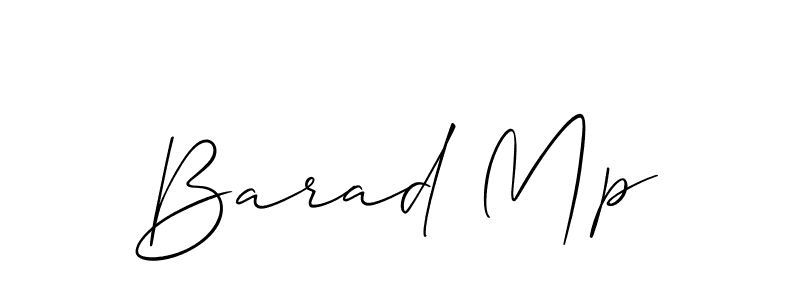 Once you've used our free online signature maker to create your best signature Allison_Script style, it's time to enjoy all of the benefits that Barad Mp name signing documents. Barad Mp signature style 2 images and pictures png