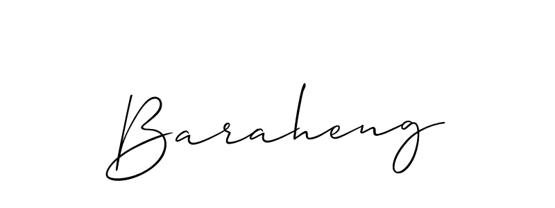 You should practise on your own different ways (Allison_Script) to write your name (Baraheng) in signature. don't let someone else do it for you. Baraheng signature style 2 images and pictures png