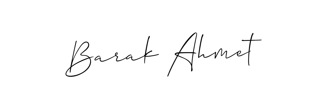 if you are searching for the best signature style for your name Barak Ahmet. so please give up your signature search. here we have designed multiple signature styles  using Allison_Script. Barak Ahmet signature style 2 images and pictures png