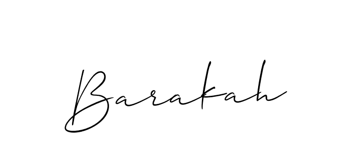 Create a beautiful signature design for name Barakah. With this signature (Allison_Script) fonts, you can make a handwritten signature for free. Barakah signature style 2 images and pictures png