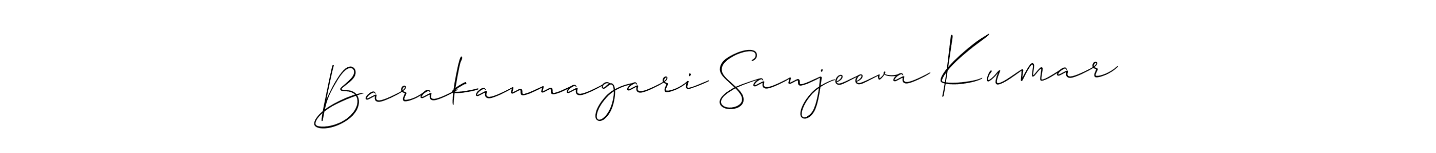 Design your own signature with our free online signature maker. With this signature software, you can create a handwritten (Allison_Script) signature for name Barakannagari Sanjeeva Kumar. Barakannagari Sanjeeva Kumar signature style 2 images and pictures png