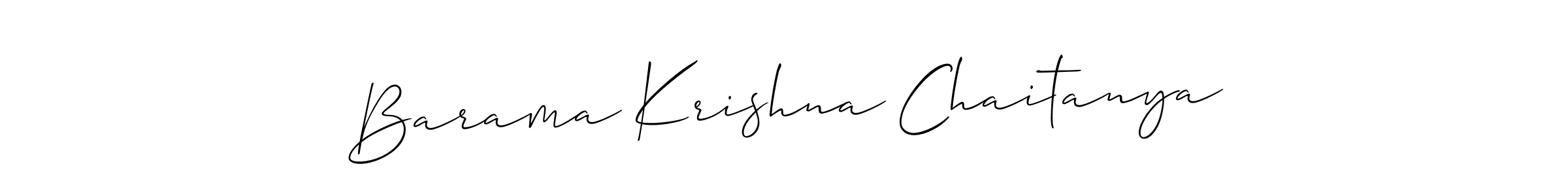 Barama Krishna Chaitanya stylish signature style. Best Handwritten Sign (Allison_Script) for my name. Handwritten Signature Collection Ideas for my name Barama Krishna Chaitanya. Barama Krishna Chaitanya signature style 2 images and pictures png