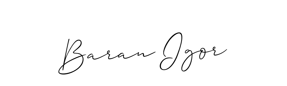 if you are searching for the best signature style for your name Baran Igor. so please give up your signature search. here we have designed multiple signature styles  using Allison_Script. Baran Igor signature style 2 images and pictures png